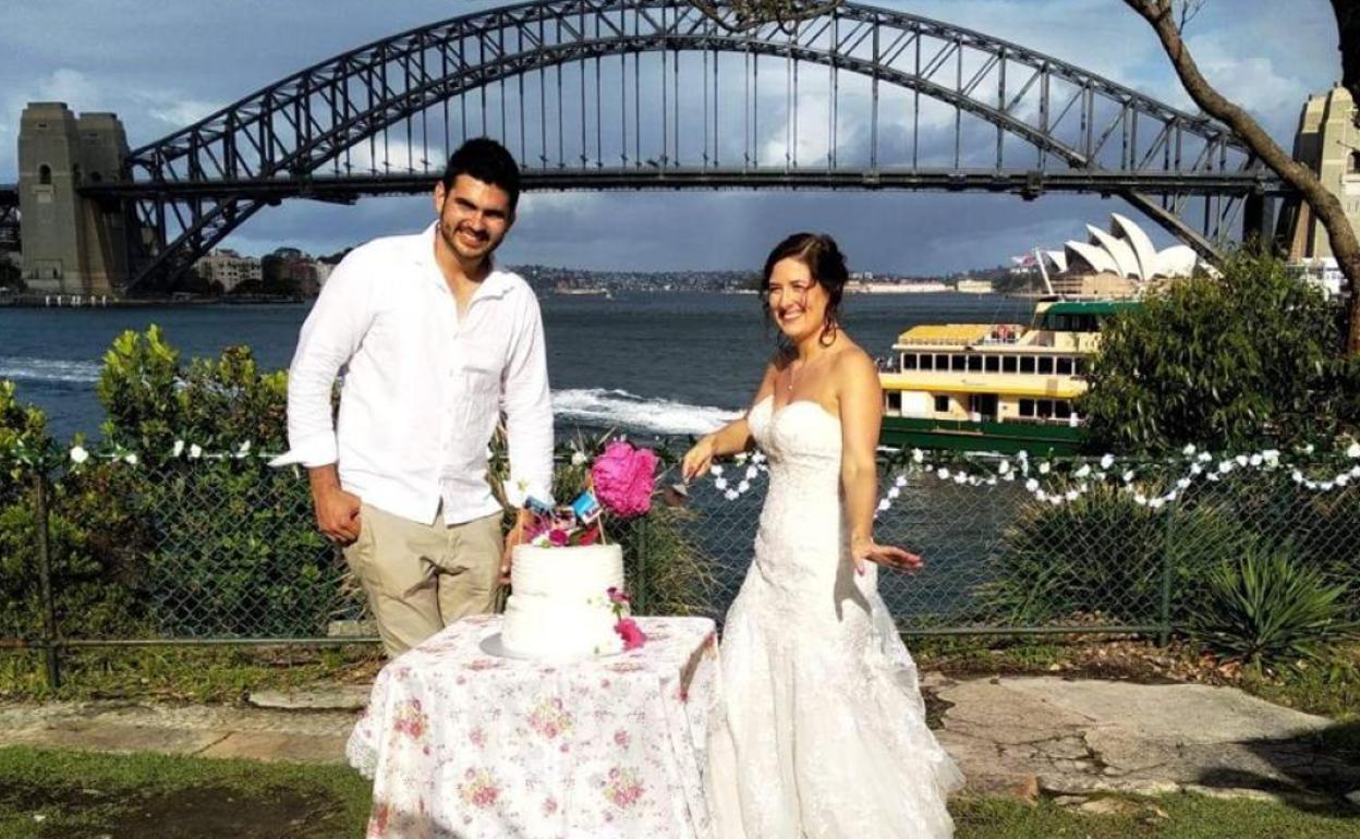 Carolina Portugal se casó en Sydney apenas unos días antes de que se decretara la pandemia mundial. 