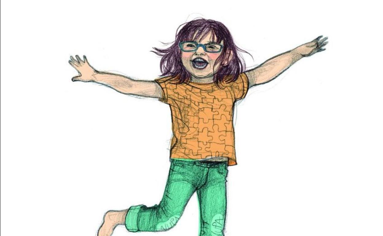 Nora, una niña burgalesa con una enfermedad rara, protagonista del nuevo libro solidario de Nupa