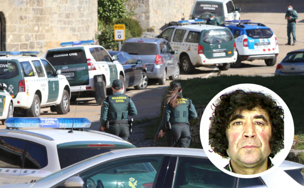 La Guardia Civil rastrea Villanueva de Henares y sus alrededores; en el círculo, el sospechoso de haber realizado los disparos. 