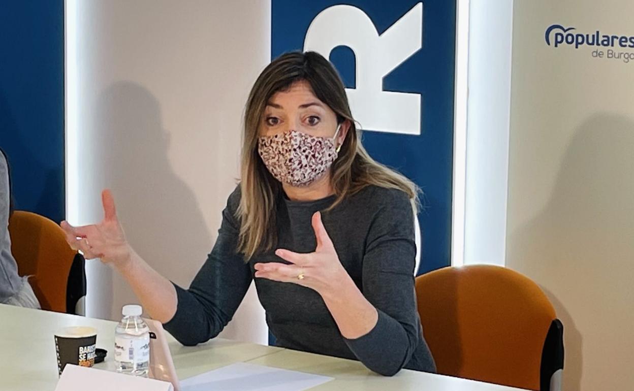 Carolina Blasco, portavoz del PP en Burgos. 
