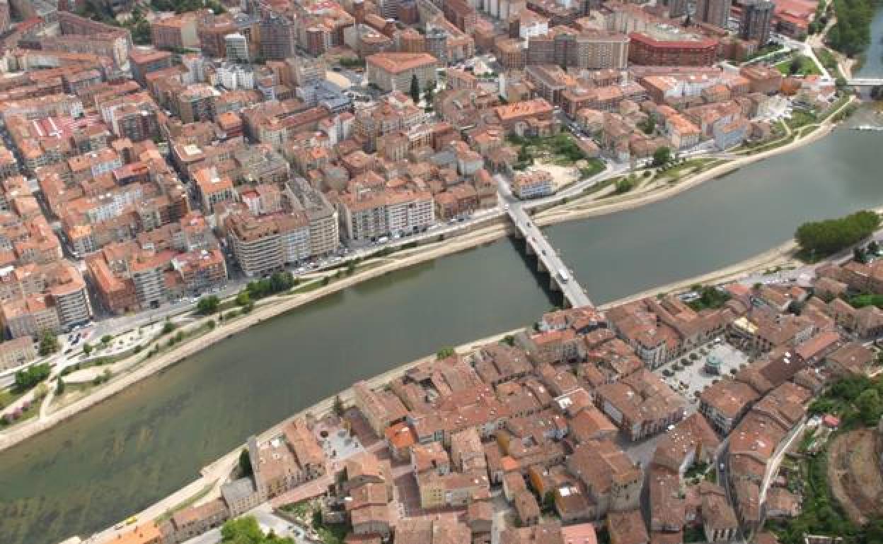 Vista aérea de Miranda de Ebro. 