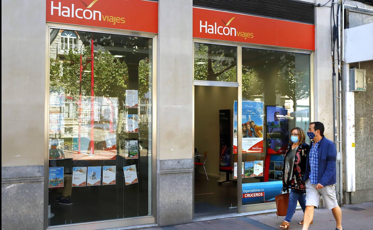 Una oficina de Halcón Viajes.