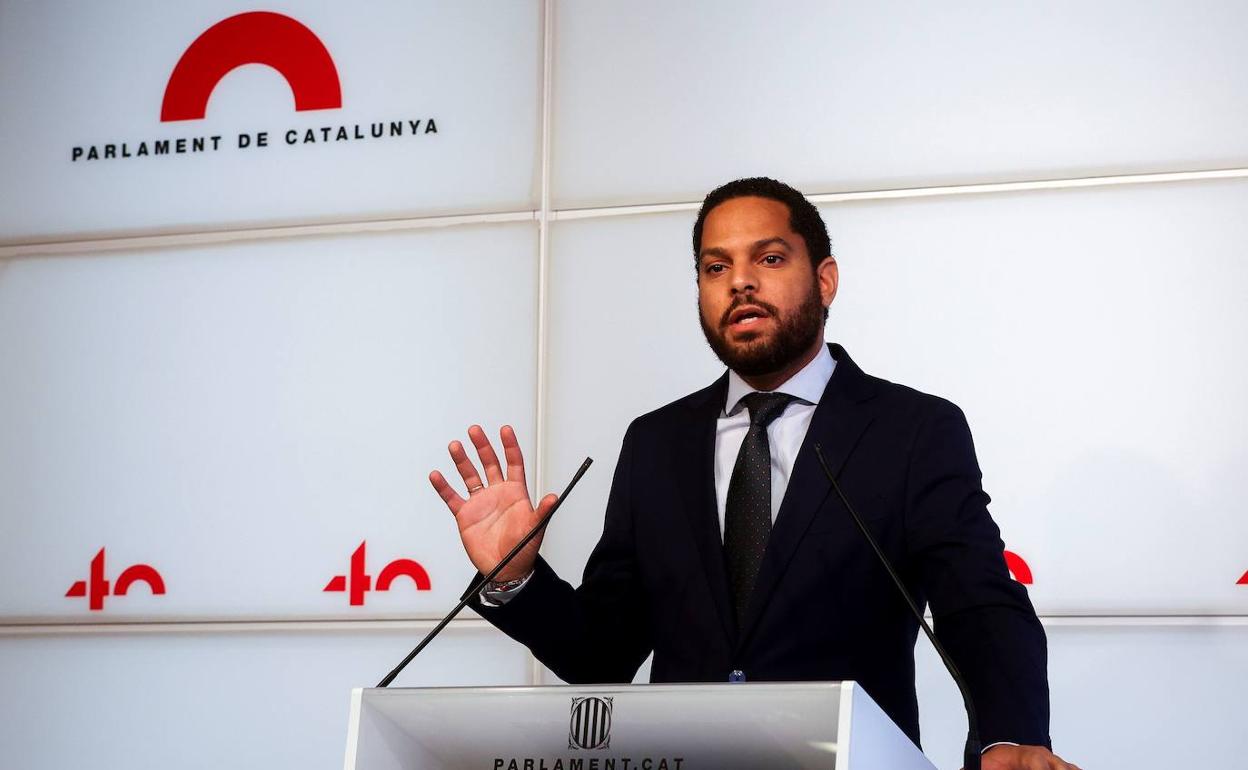 Ignacio Garriga, líder de Vox en el Parlament. 