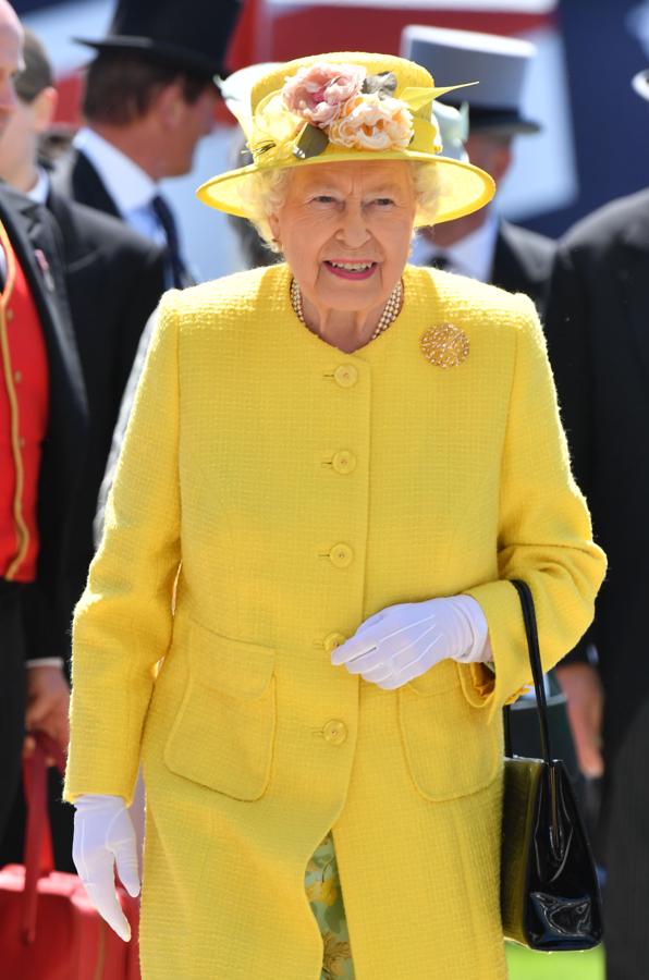 Isabel II, el 3 de junio de 2017, en el segundo día del Epsom Derby Festival en Surrey, en el sur de Inglaterra.