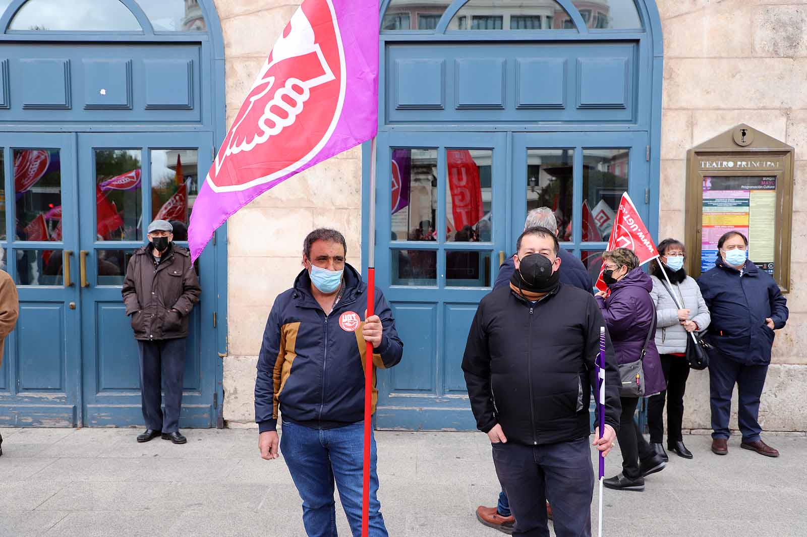 Multitudinaria concentración en Burgos en el 1º de Mayo,