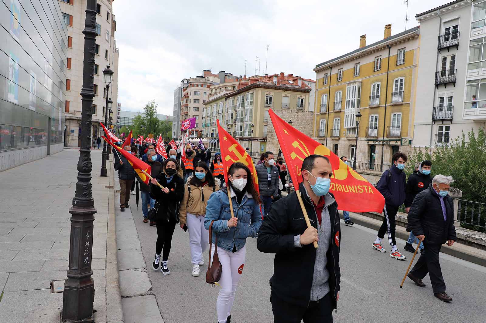 Multitudinaria concentración en Burgos en el 1º de Mayo,