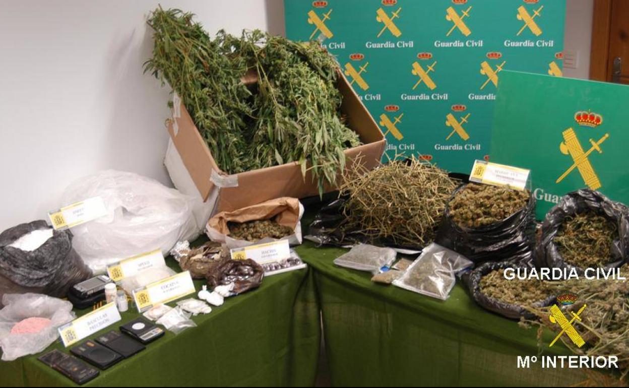 Material incautado en las operaciones de 2012 por la Guardia Civil.