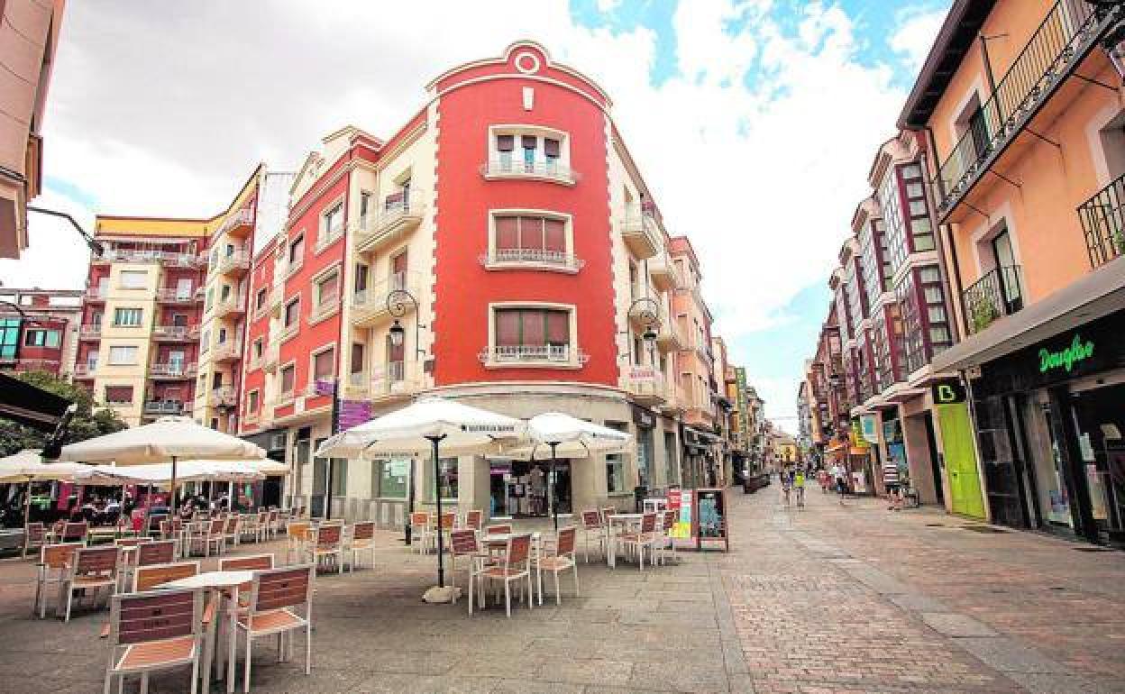 Calle Isilla en Aranda de Duero.