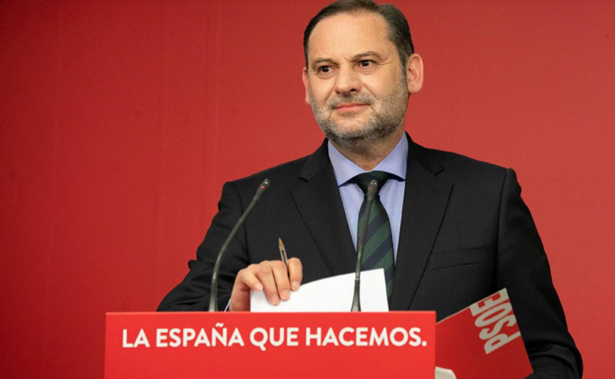 El Ministro de Transportes, Movilidad y Agenda Urbana José Luis Ábalos