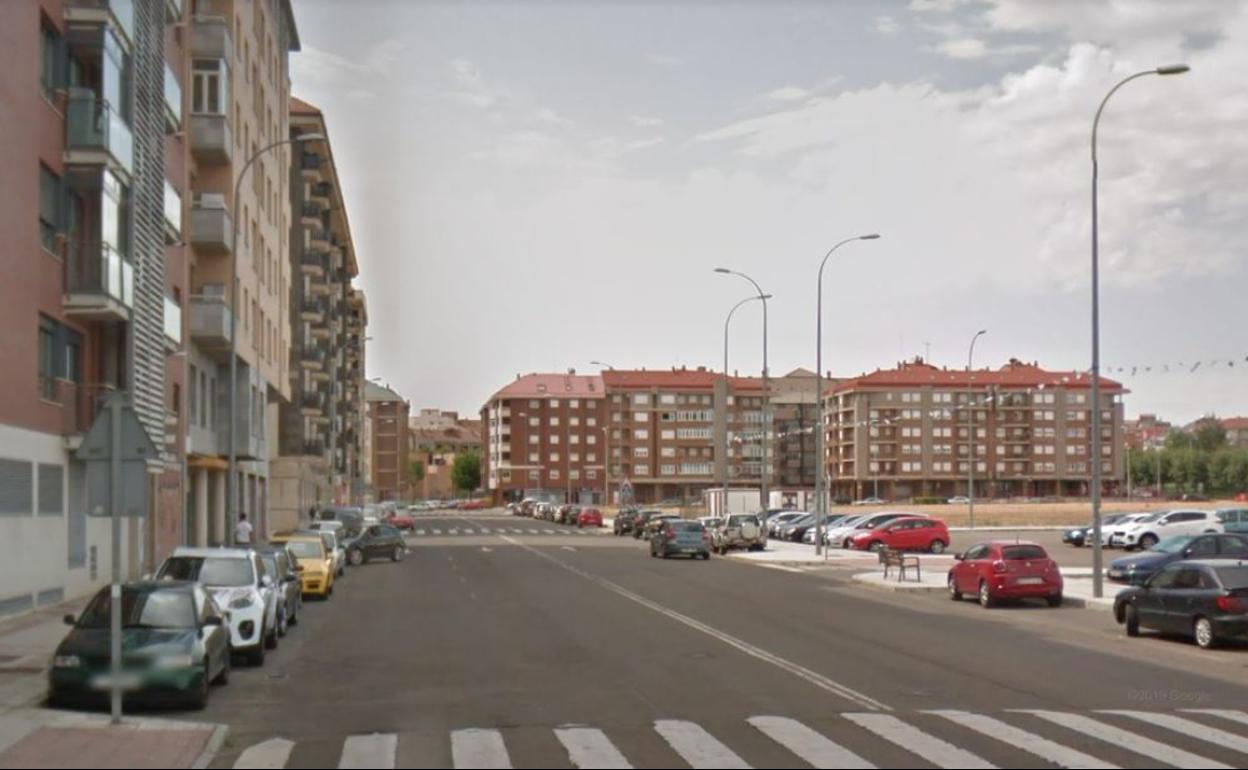 Calle Encinar en la capital leonesa. 