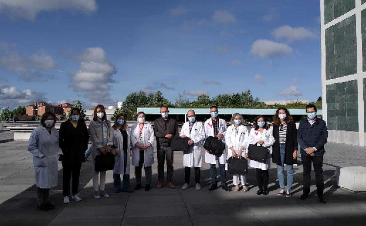 Entrega de los ordenadores. 