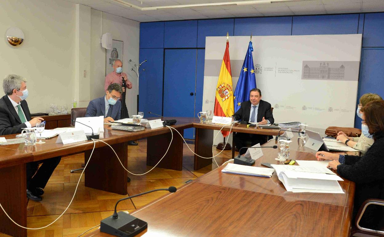 Planas y su equipo durante la celebración del Consejo Consultivo. 