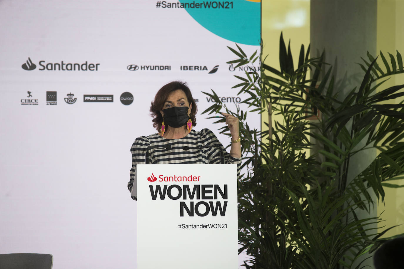 Carmen Calvo, vicepresidenta primera del Gobierno, ha sido la encargada de inaugurar el Santander WomenNOW.