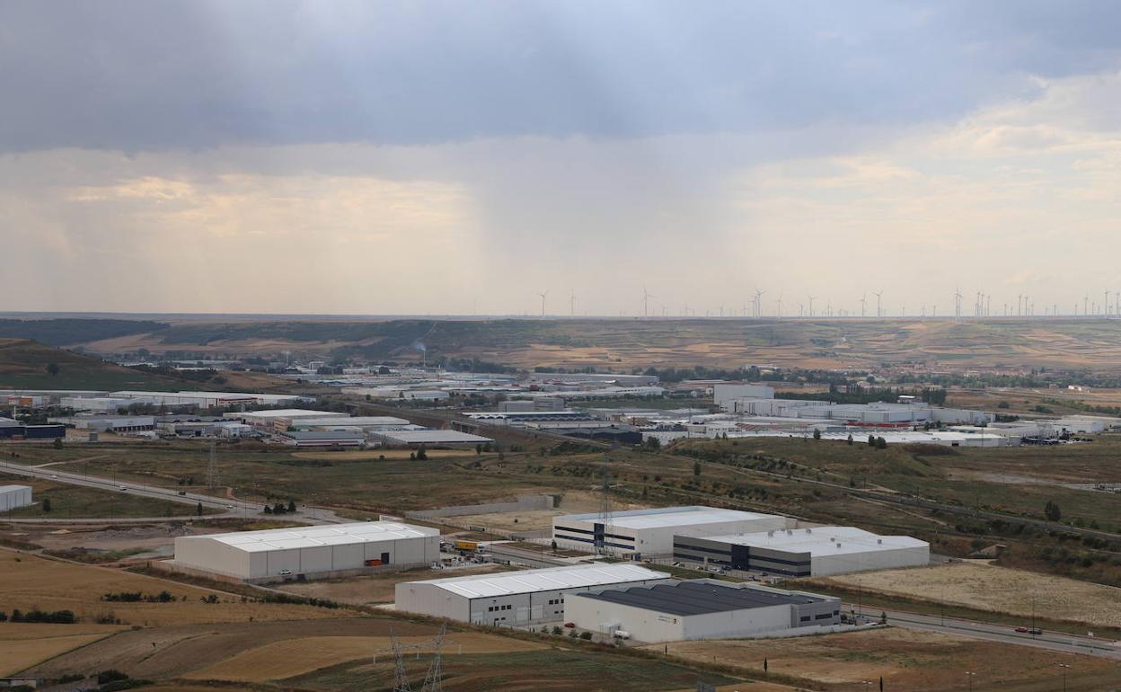 Vistas de un polígono industrial de Burgos. 