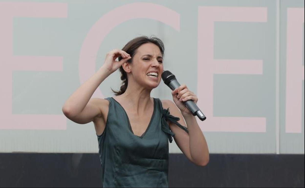 La ministra de Igualdad, Irene Montero.