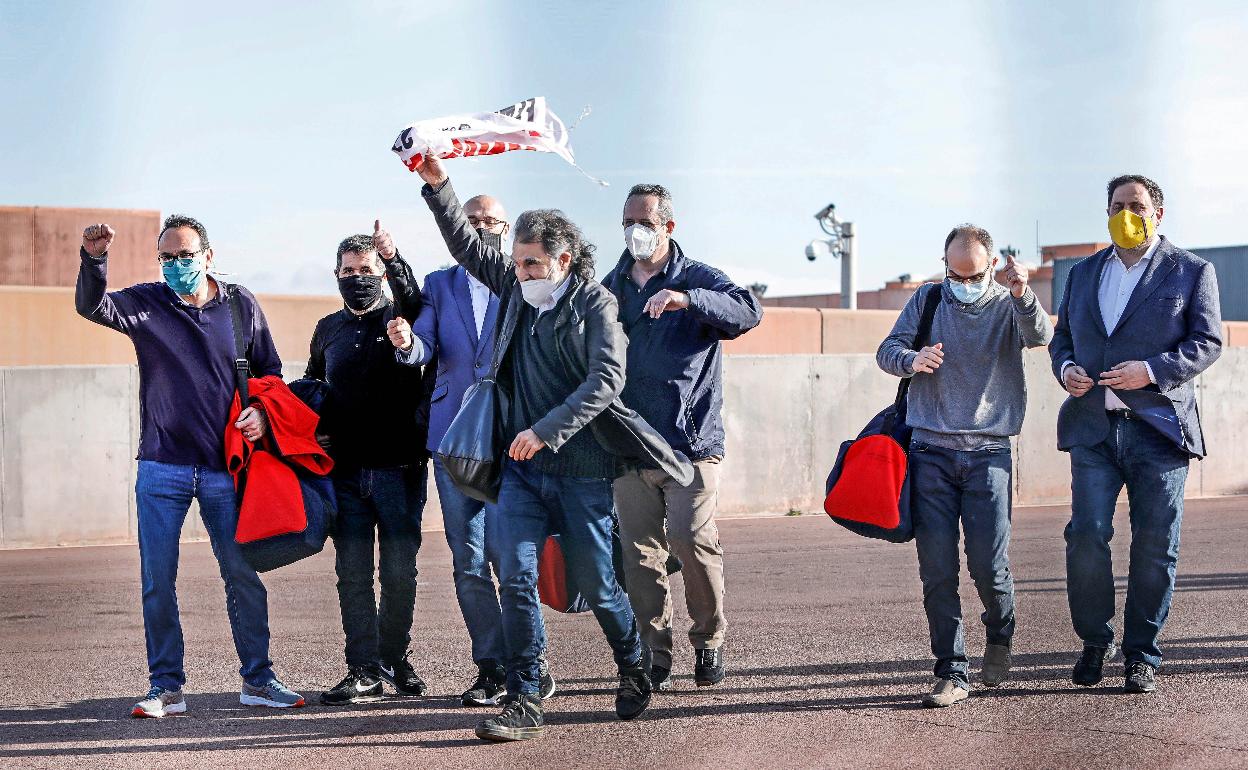 Los presos del 'procés' salieron de la cárcel temporal en enero cuando se les concedió el tercer grado. 