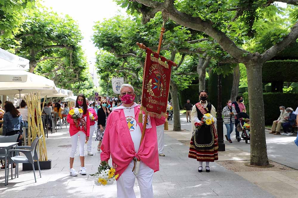 Fotos: La ofrenda floral a Santa María la Mayor en Burgos ha vuelto a la calle