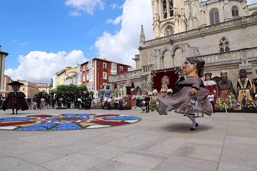 Fotos: La ofrenda floral a Santa María la Mayor en Burgos ha vuelto a la calle