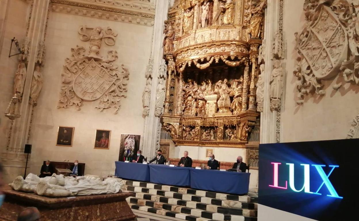 Presentación de LUX en la Catedral de Burgos. 