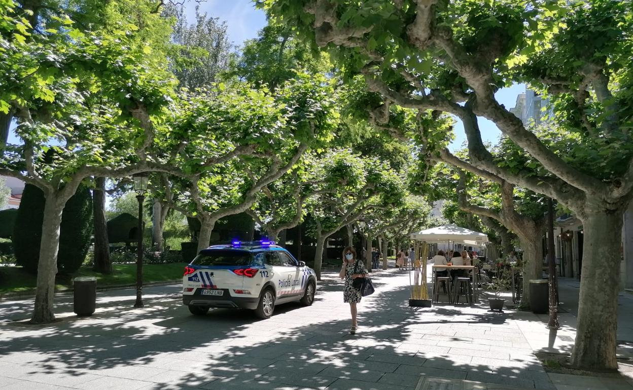 La presencia policial ha aumentado ante la entrada de la quinta ola.