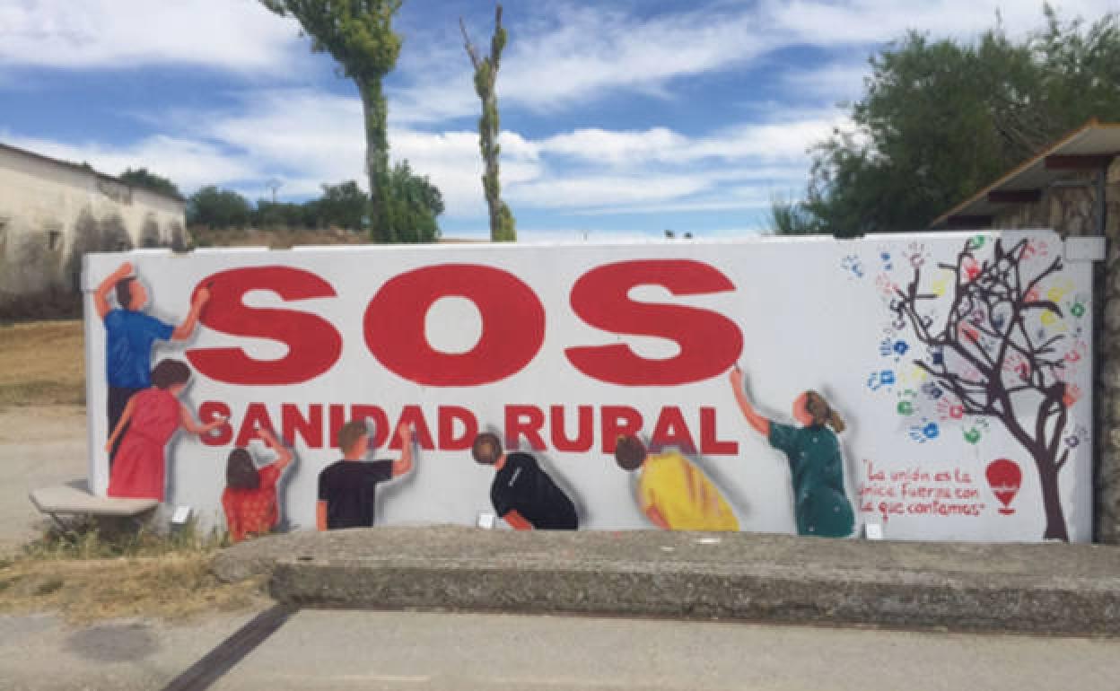 Mural reivindicativo de Guzmán. 