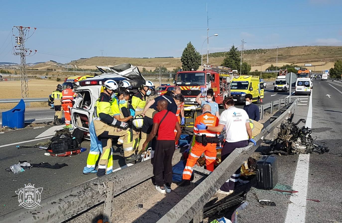 Dos fallecidos y un herido grave en un accidente de tráfico en la AP-1