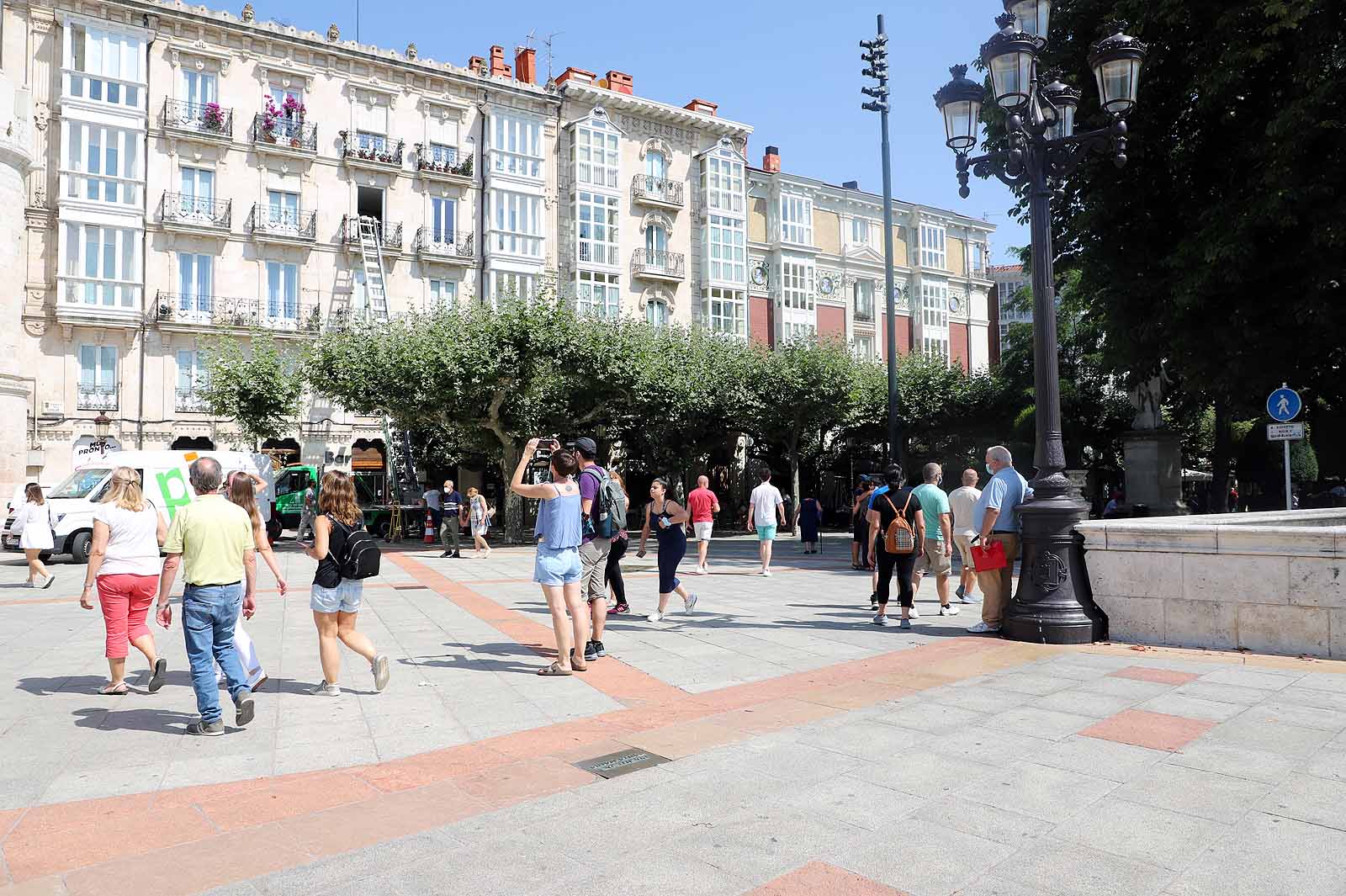 Las terrazas a la sombra han sido parada obligatoria para muchos. 