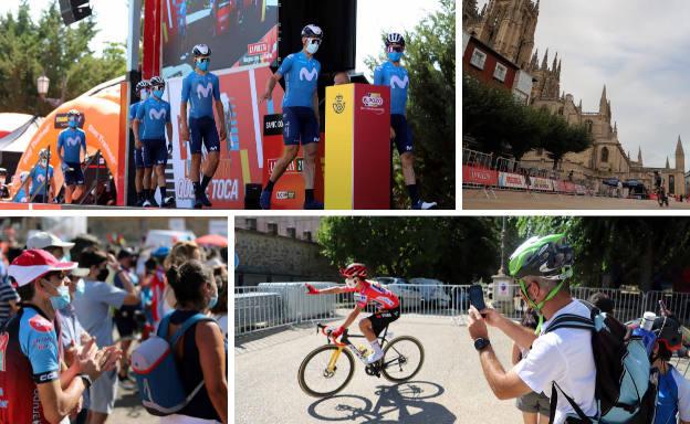 Tres ciclistas y tres momentos de los tres días de Vuelta a España en Burgos