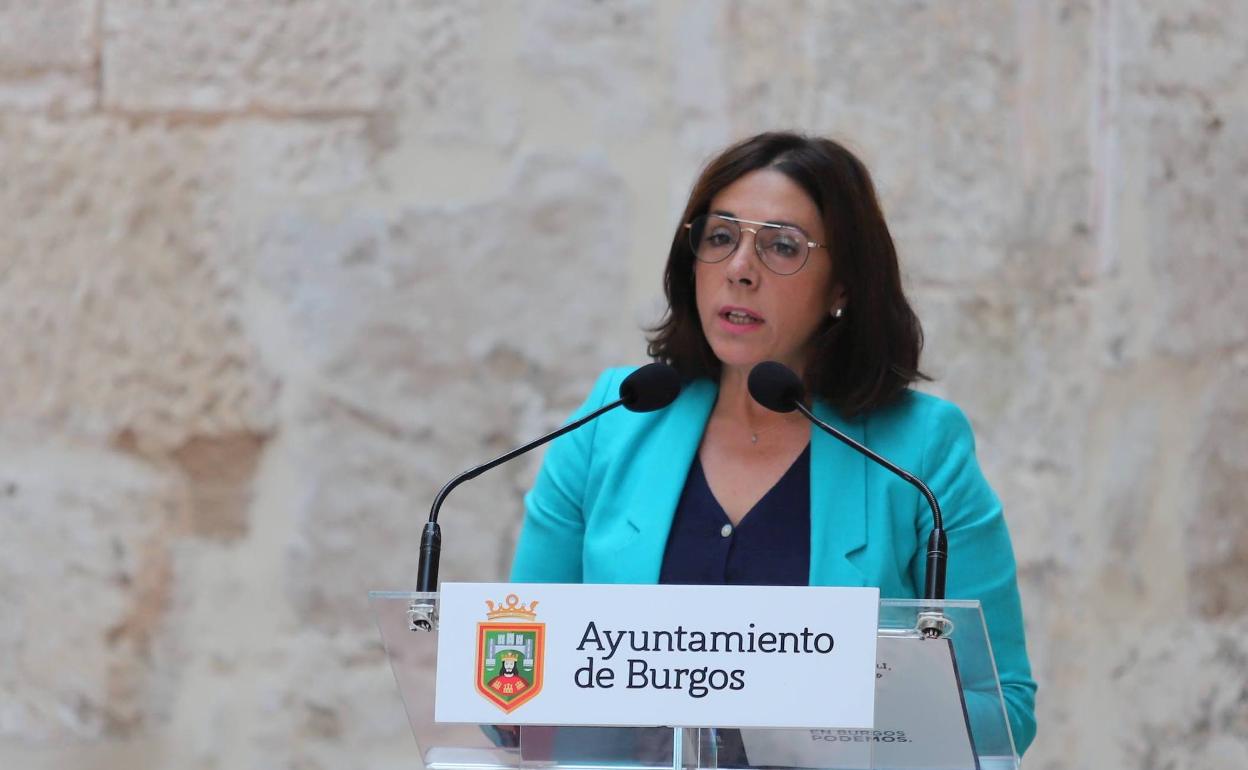 Margarita Arroyo, portavoz de Podemos en el Ayuntamiento de Burgos.