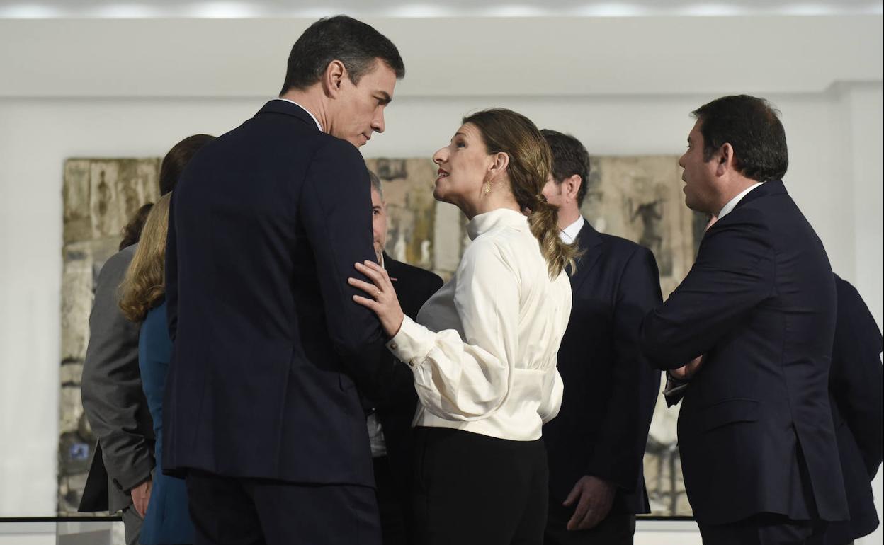 Pedro Sánchez y Yolanda Díaz.