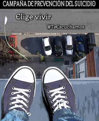 Imagen de la campaña de prevención del suicidio de Burgos. 