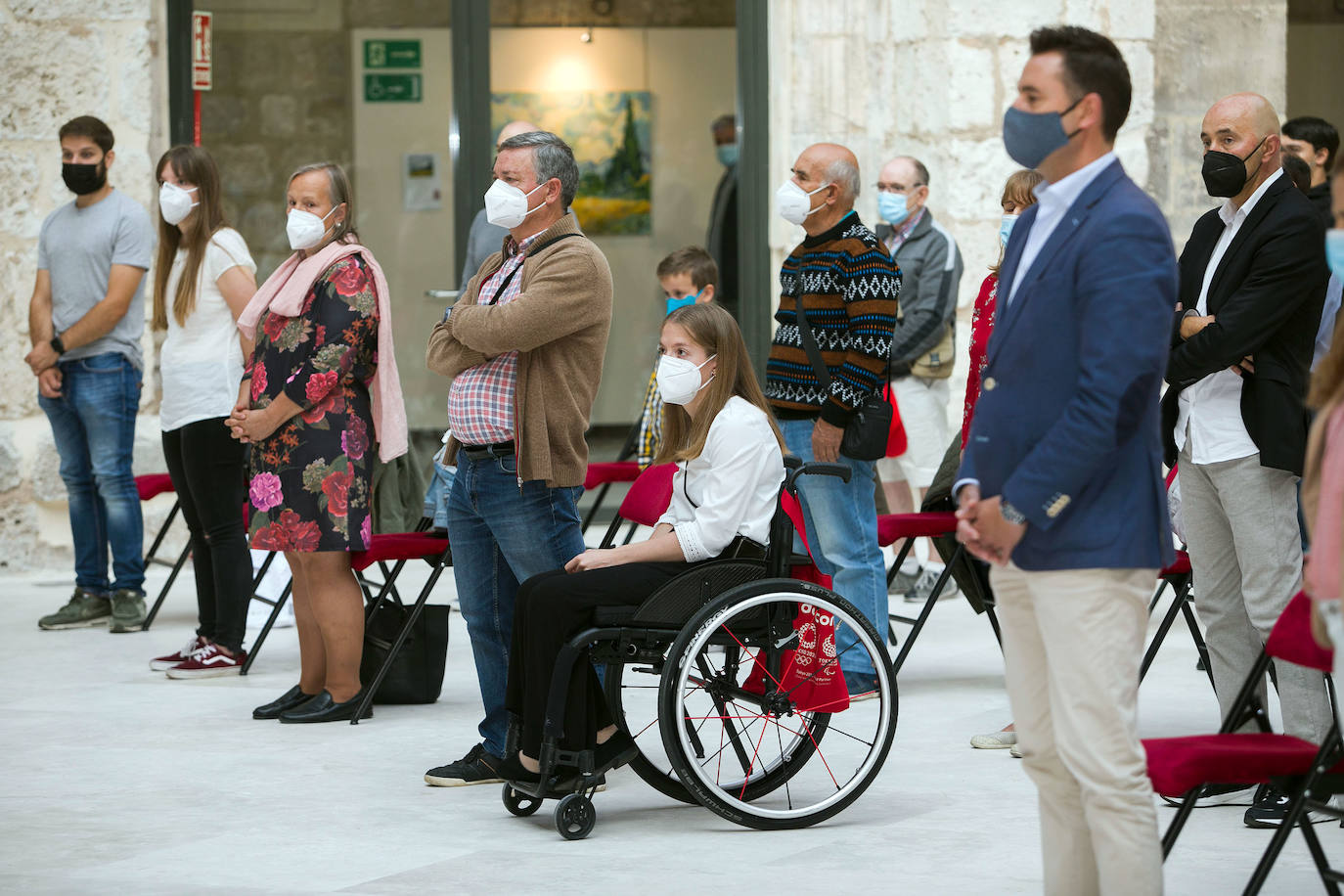 Fotos: La nadadora paralímpica Marta Fernández ha recibido un homenaje en Burgos