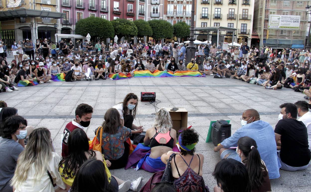 Concentración el pasado 5 de julio por el asesinato de Samuel y las agresiones lgtbifóbicas.