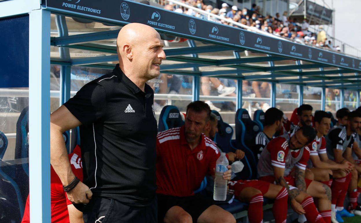 Calero durante el partido del Burgos CF frente al Ibiza este sábado.