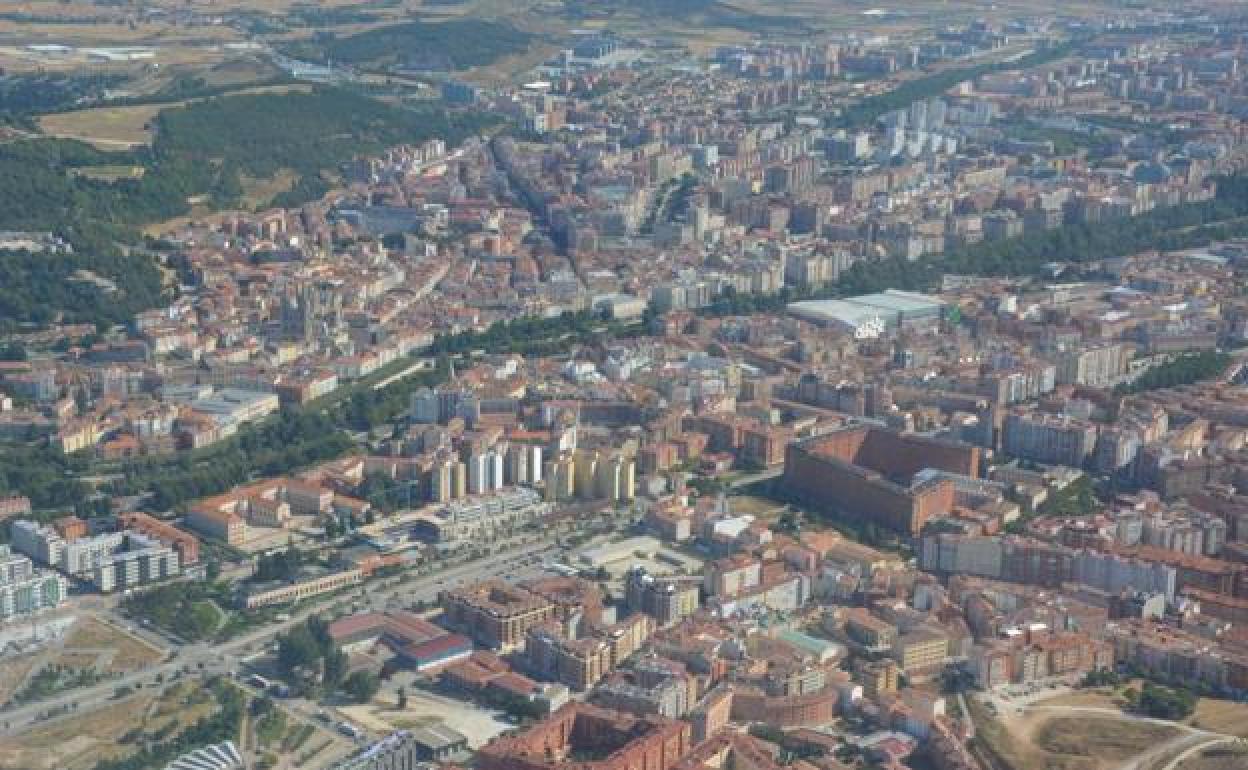 Imagen aérea de Burgos capital.