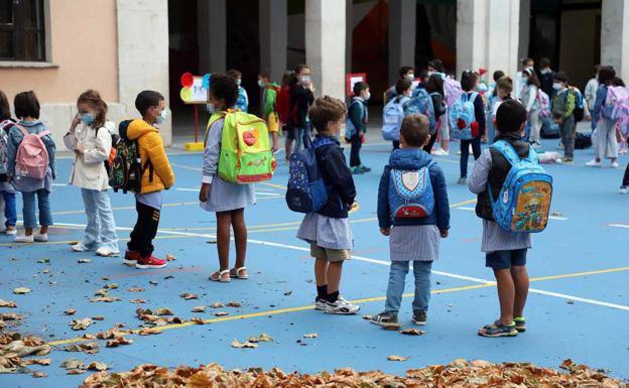Imagen de la vuelta al cole en Burgos.