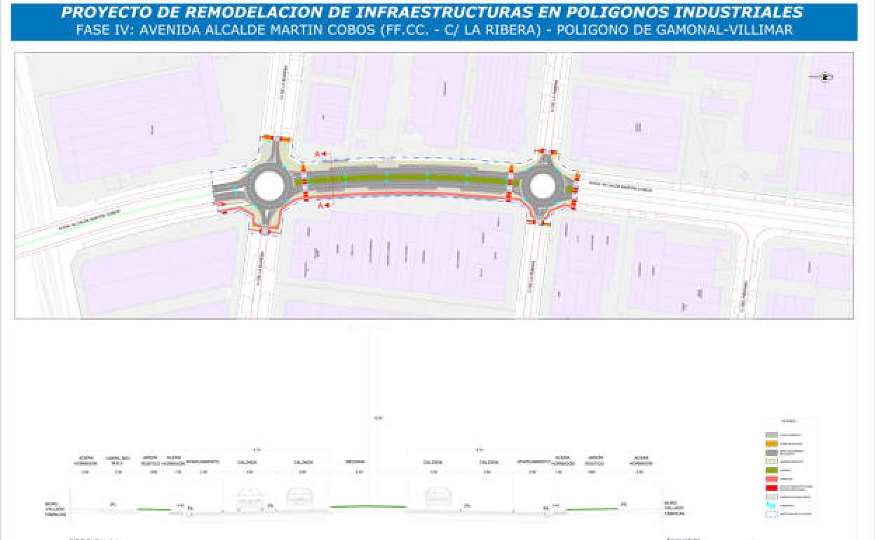 Gamonal solucion adoptada en la IVFase: Avenida Alcalde Martín Cobos. 