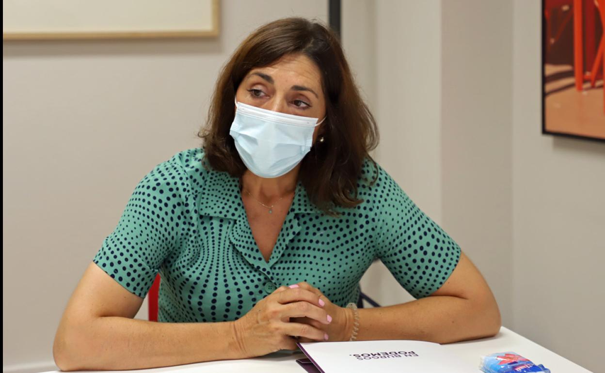 Marga Arroyo, portavoz de Podemos en el Ayuntamiento de Burgos.