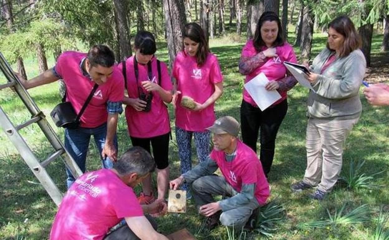 Imagen de archivo de voluntarios ambientales de Adeco Bureba.