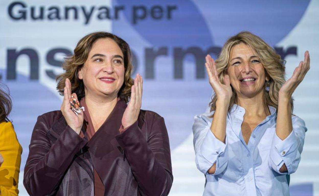 Ada Colau y Yolanda Díaz.