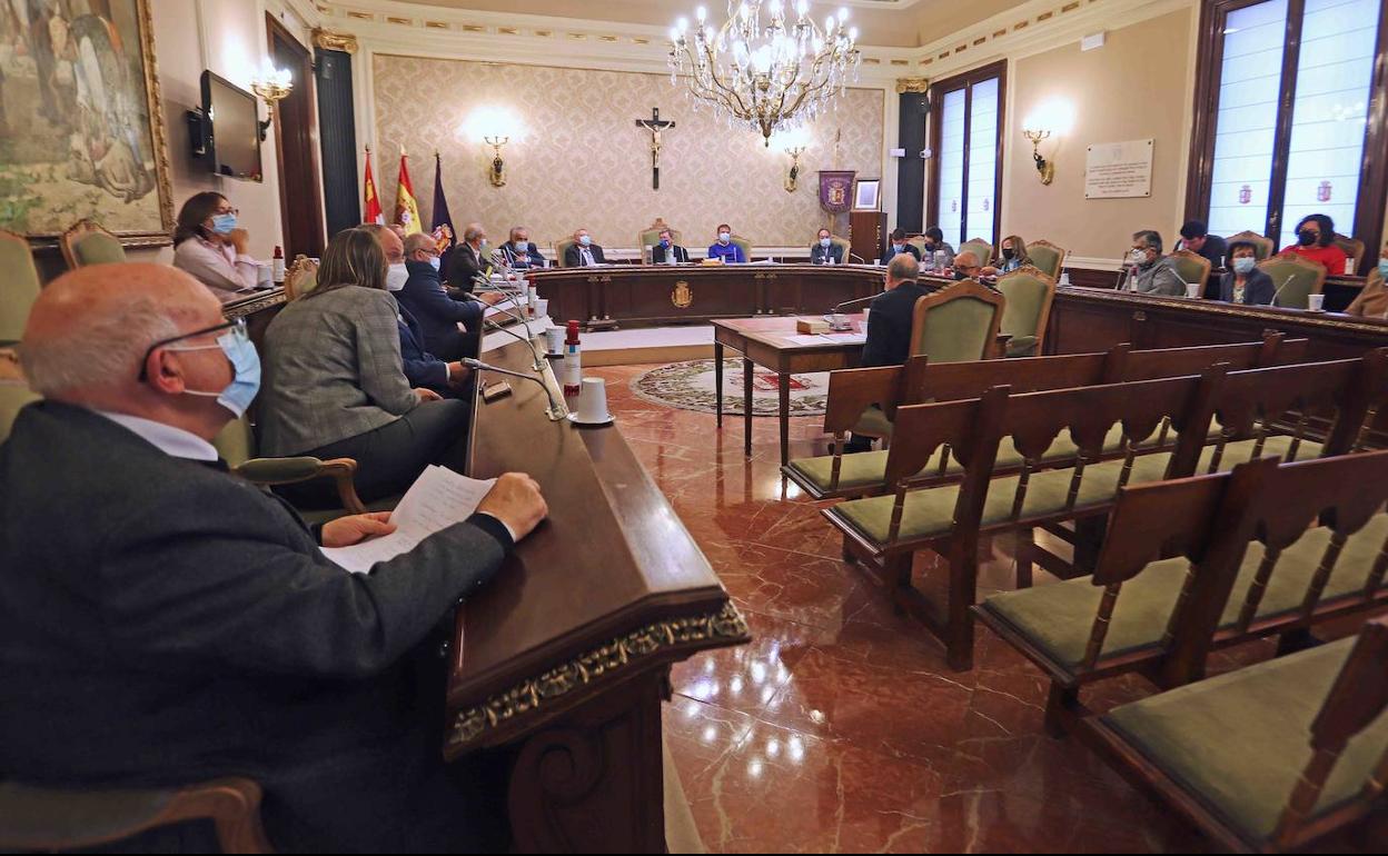 Pleno de la Diputación de Burgos durante el debate del Estado de la provincia. 