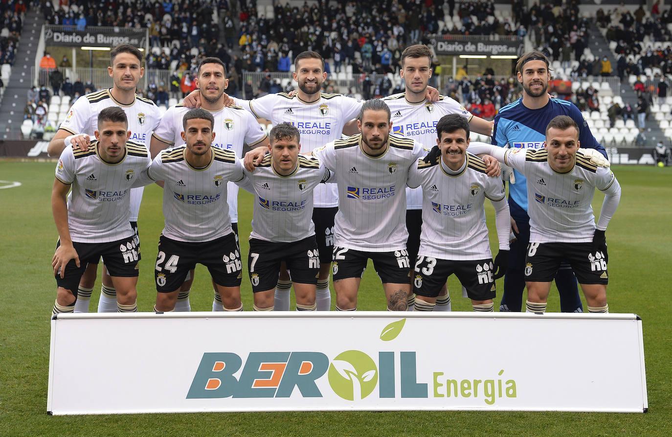 Victoria del Burgos CF ante el Málaga en El Plantío.