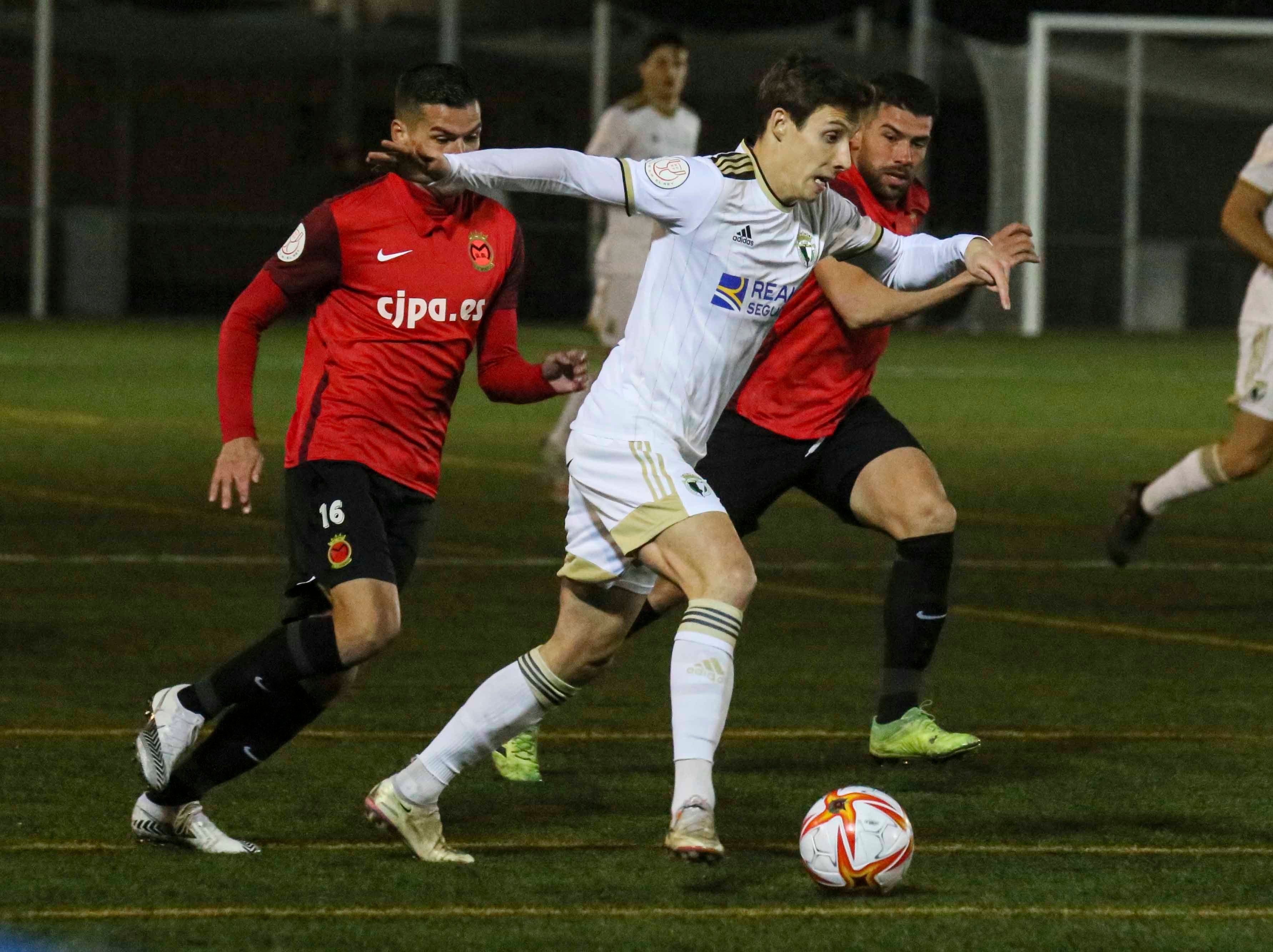 El Burgos celebra el gol de la clasificación