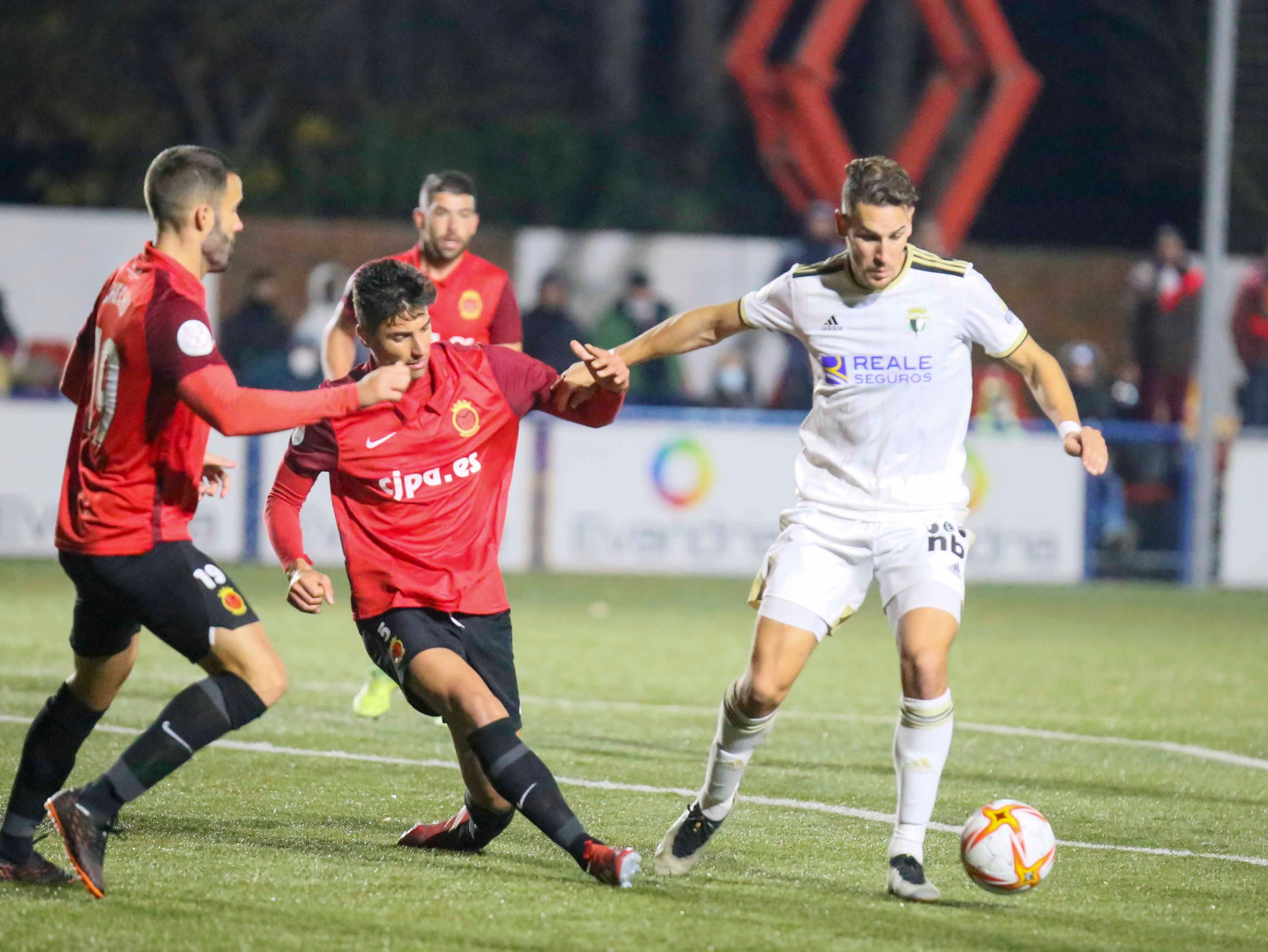 El Burgos celebra el gol de la clasificación