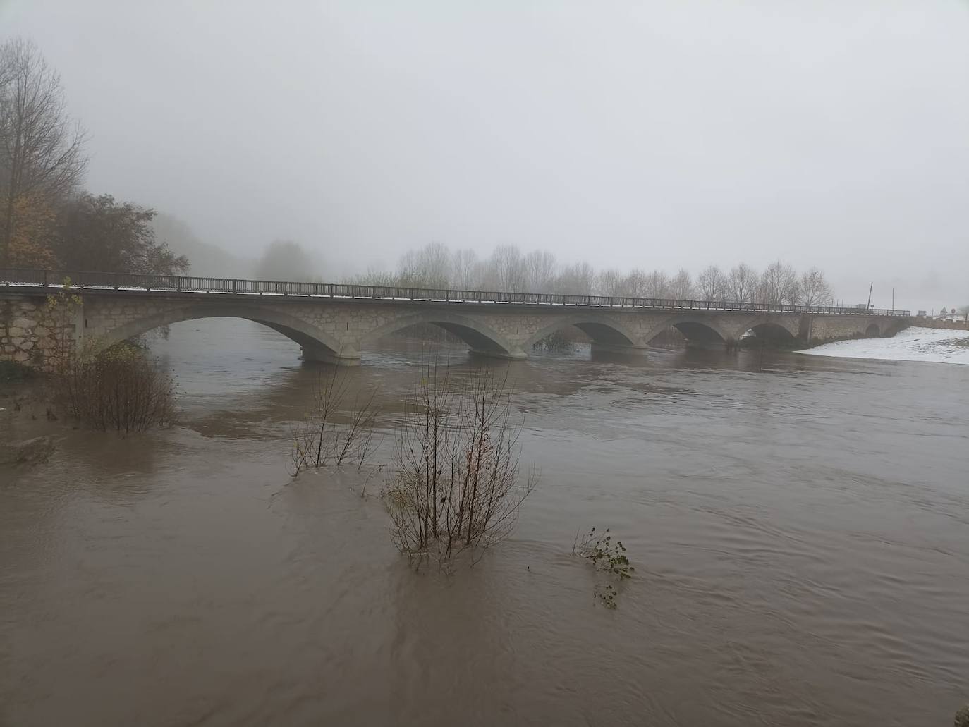 Inundaciones en Miranda de Ebro.