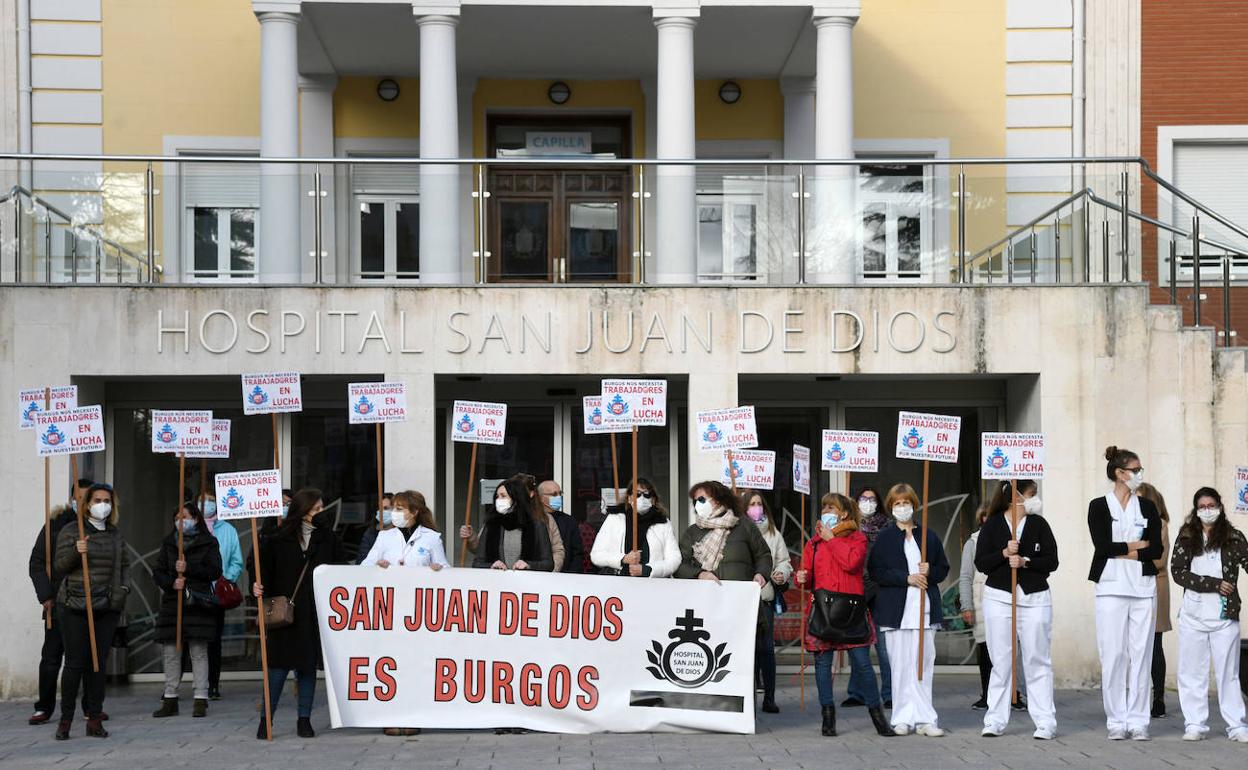 Los trabajadores se movilizaron el pasado año ante la amenaza de cierre.