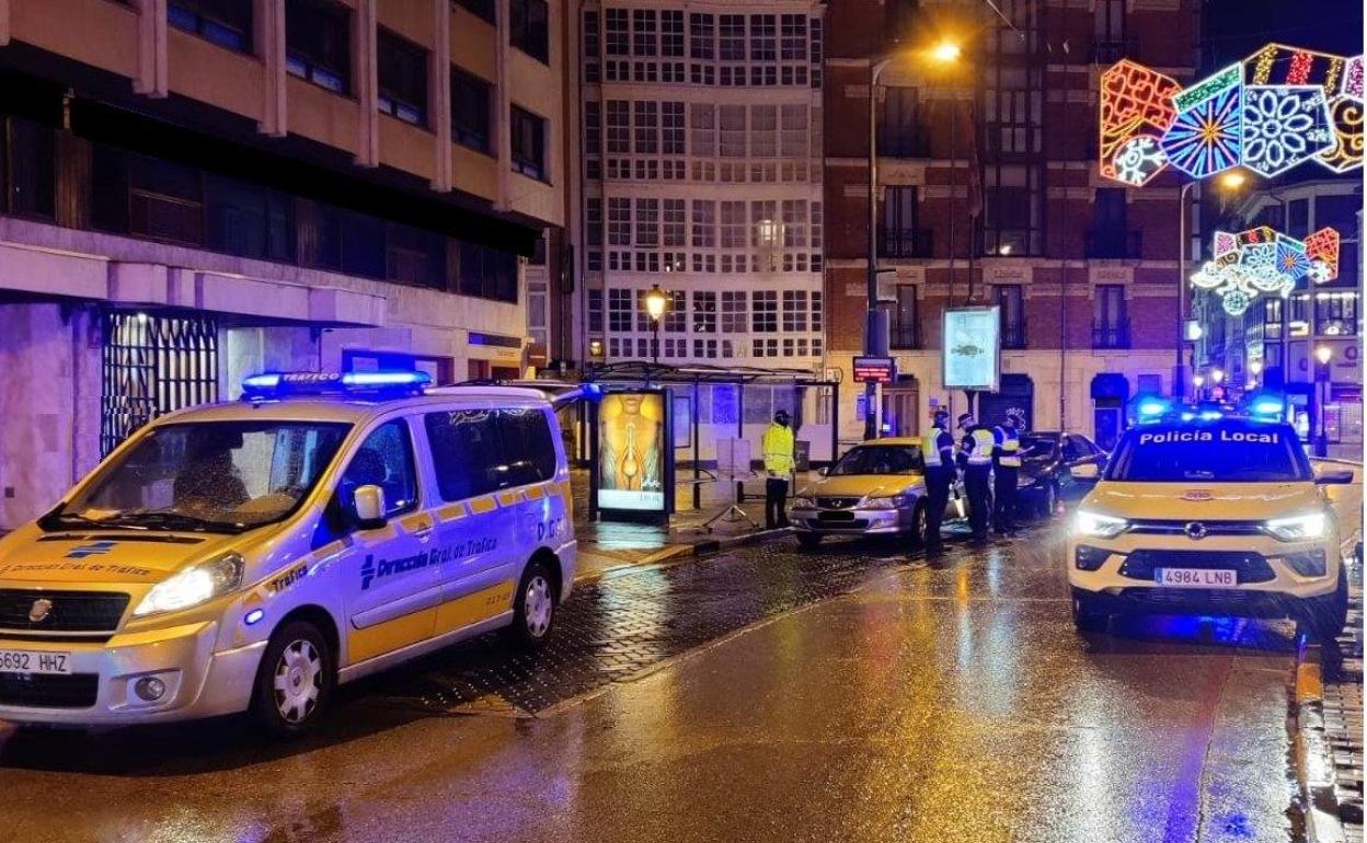 Intervención de la Policía Local de Burgos este sábado.