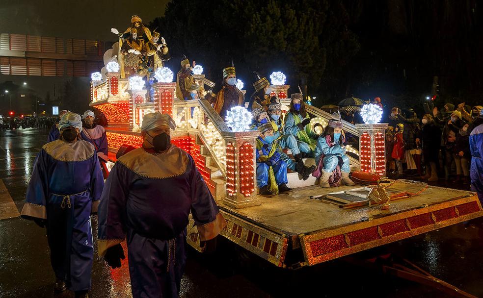 Cabalgata de Reyes por las calles de Burgos. 