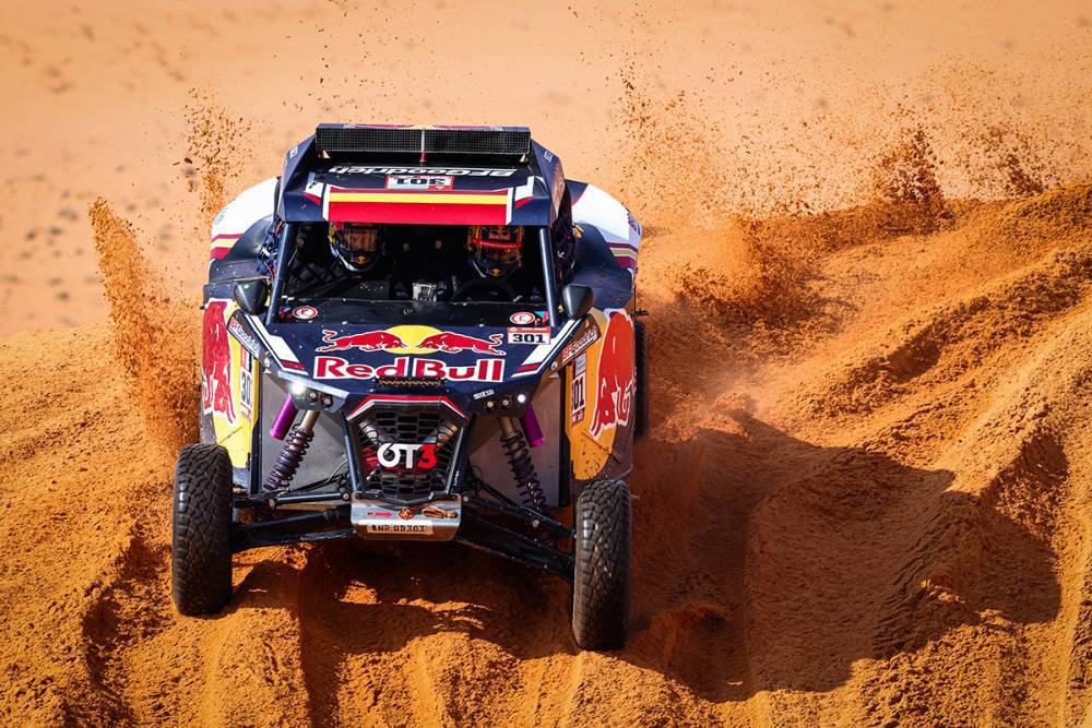 Cristina Gutiérrez, durante una etapa en el Dakar.