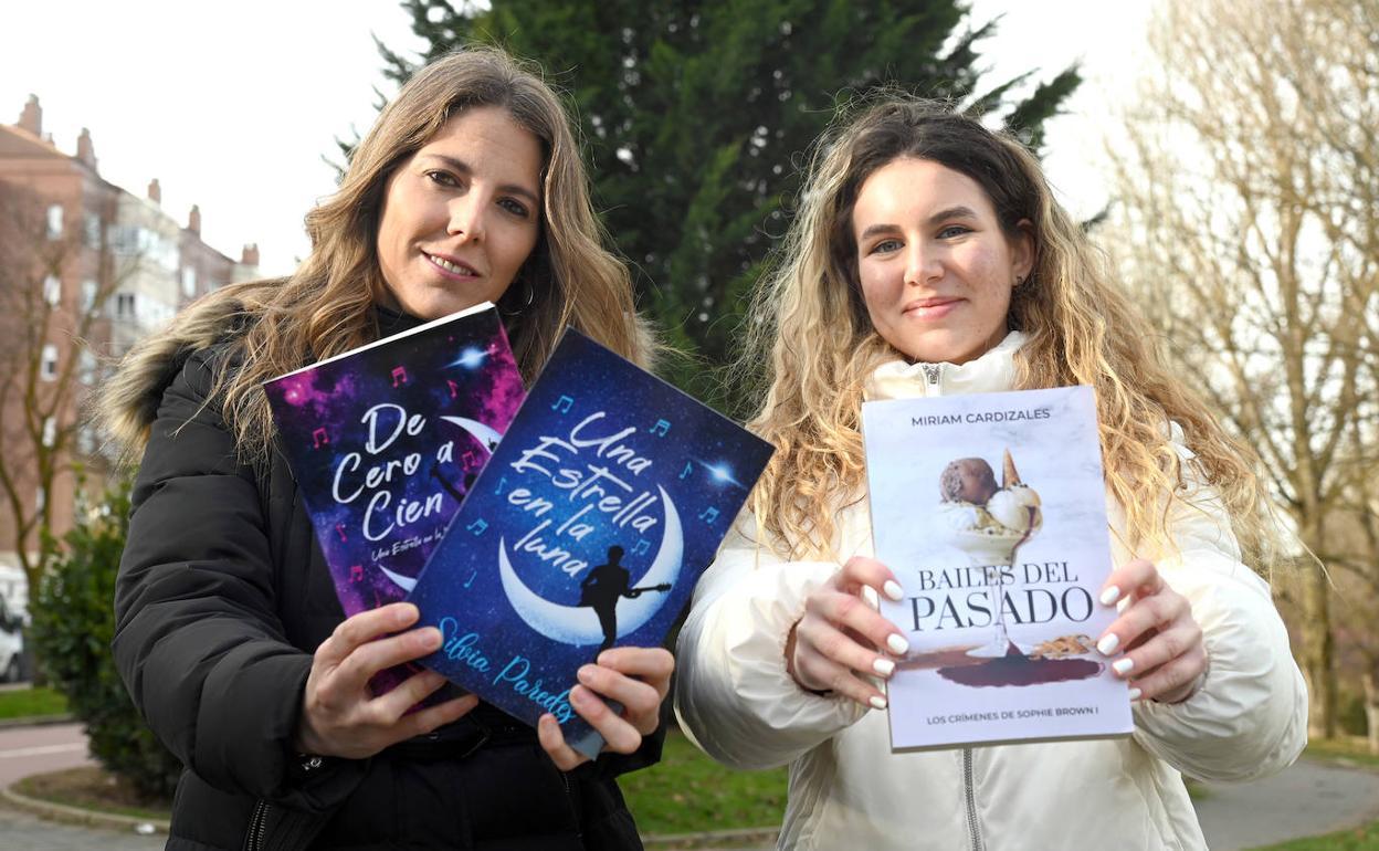 Silvia (I) y Miriam (D), escritoras burgalesas que han autopublicado sus libros